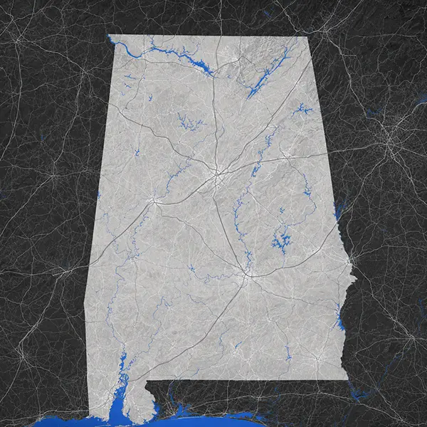 Alabama map
